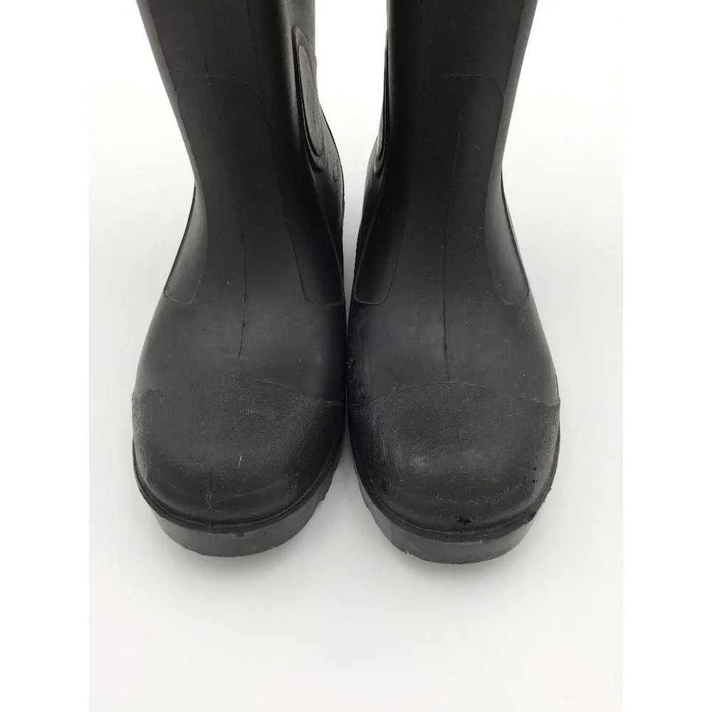 LaCrosse Black Rubber Boots Youth Size USA Tall Waterproof Workwear Barn Boots